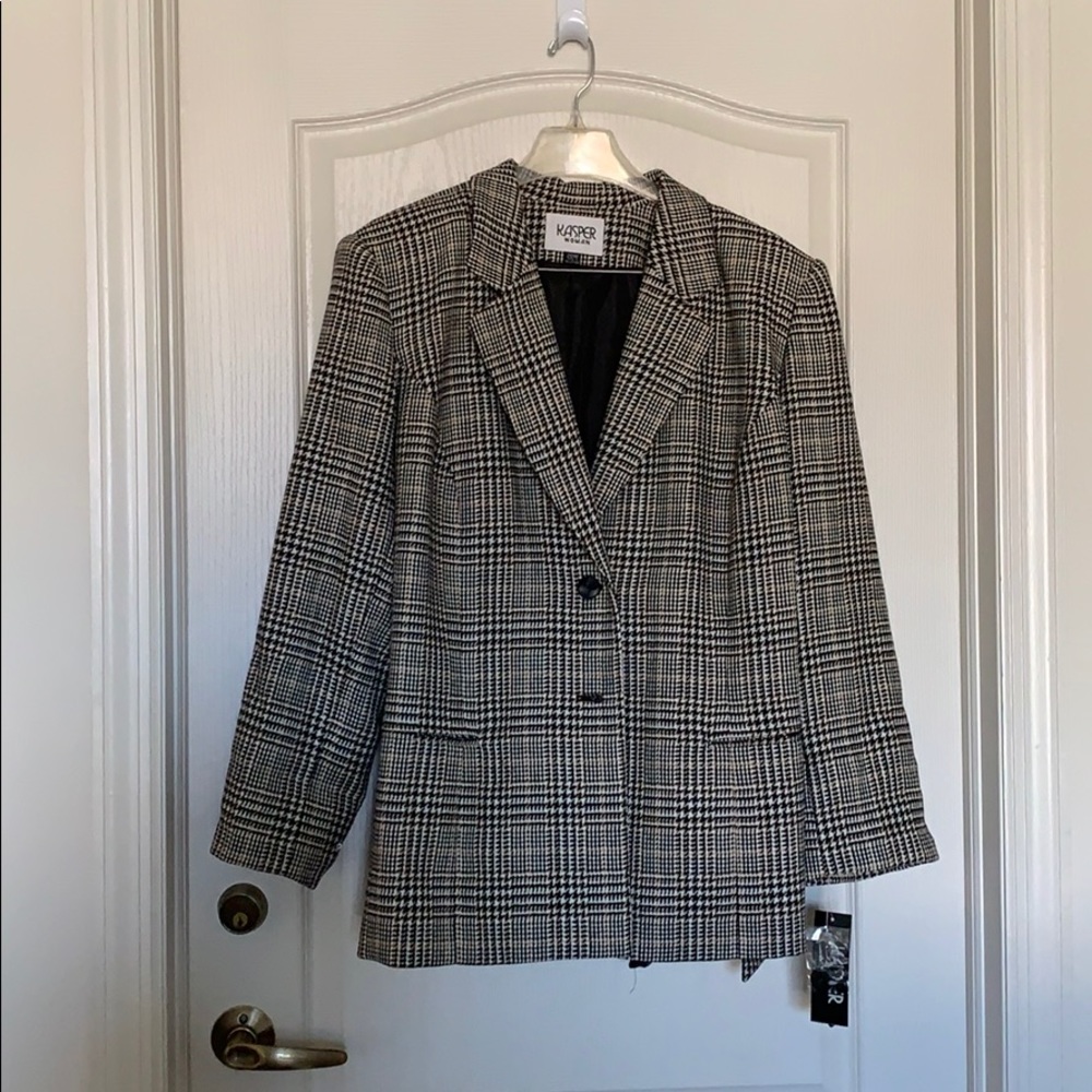 KASPER PLAID BLAZER